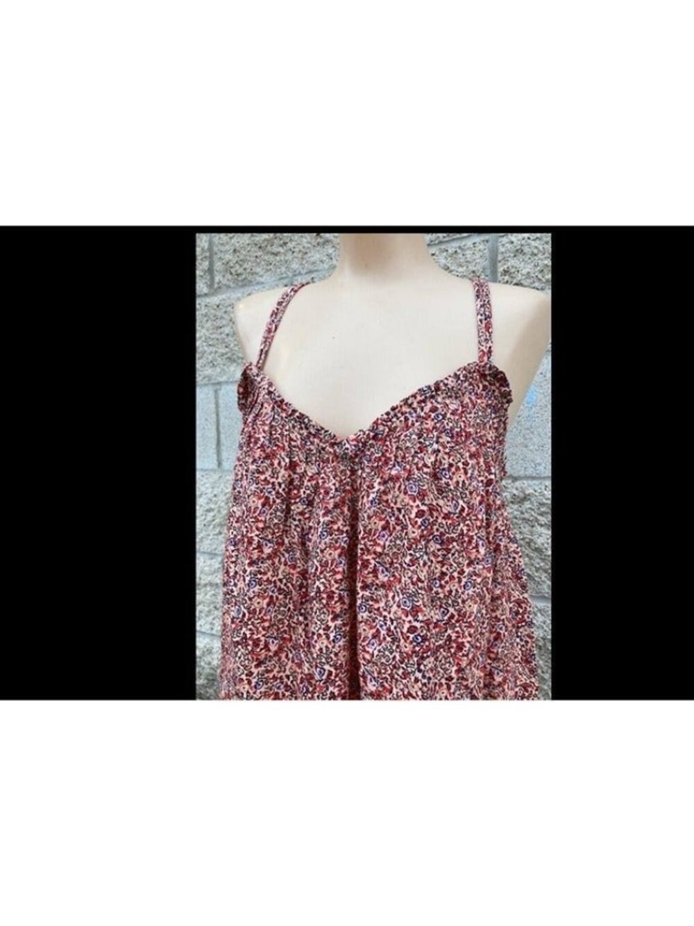 Universal Thread Women's Sleeveless Short Pintuck Dress Pink Floral M - Picture 5 of 5